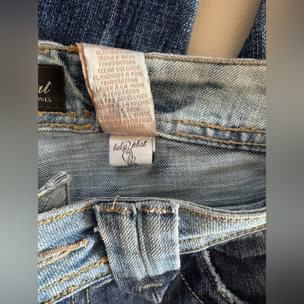 Baby Phat Iconic Distressed Blue Skinny Jeans - Picture 6 of 11